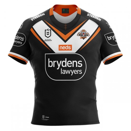 Camisola West Tigers Rugby Equipamento Primeiro 2021 Manga Curta
